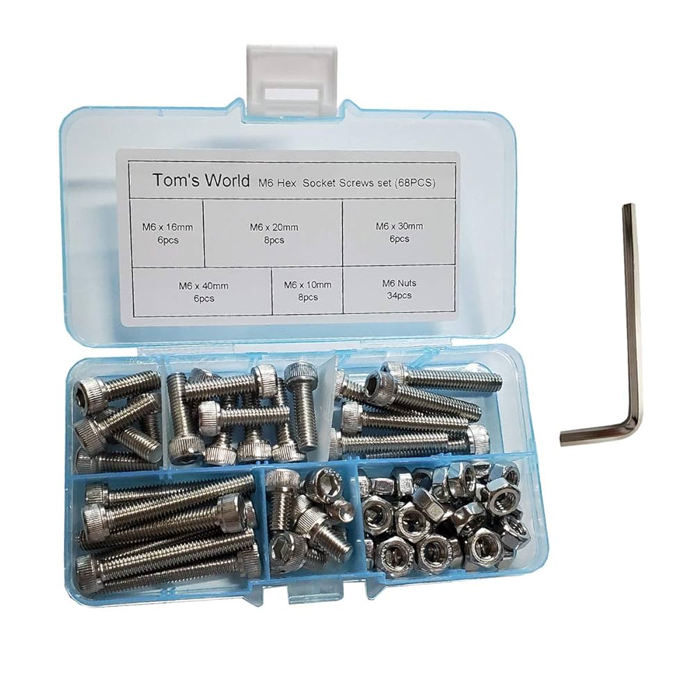 もんとさせていただきます！ Amazon.co.jp: M6六角穴付きヘッドキャップボルトナットねじ