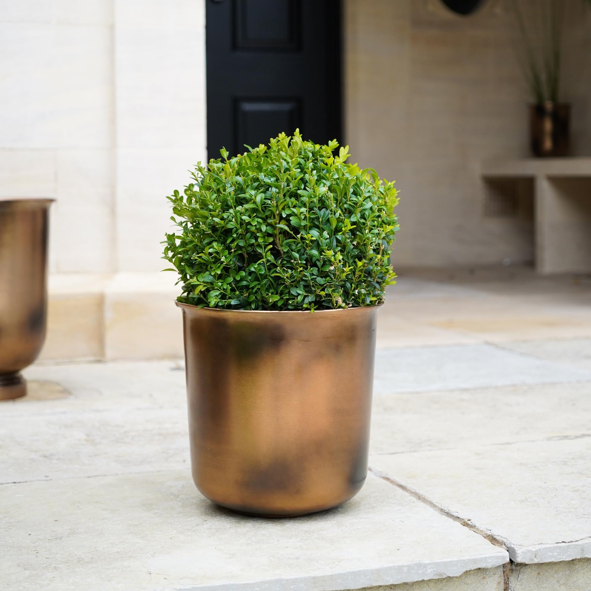 Rackhams Outdoor Hampton Copper Metal Planter - Wide