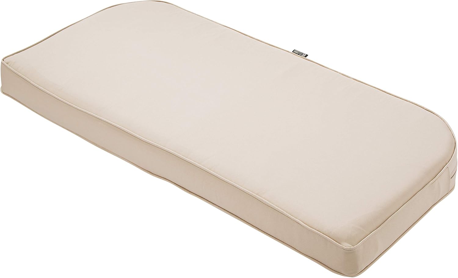 Classic Accessories Montlake FadeSafe Water-Resistant 41 x 18 x 3 Inch Contoured Outdoor Bench Cushion, Antique Beige