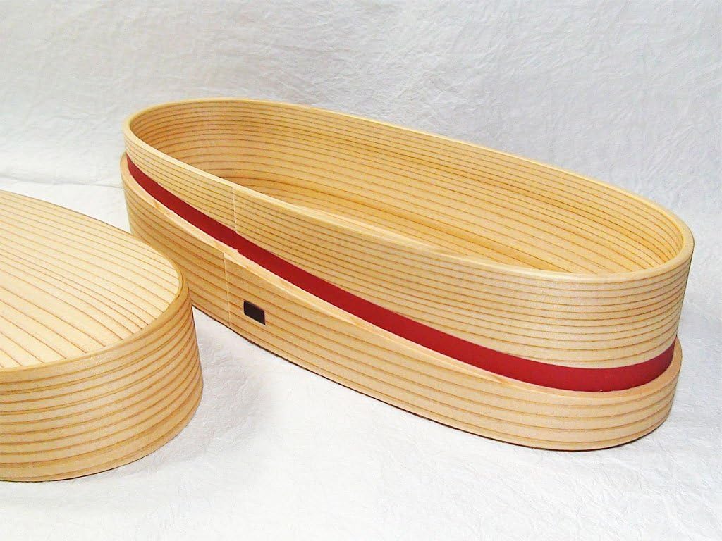 大館工芸社 曲げわっぱ 軌（MICHI） 1140 朱│お弁当箱