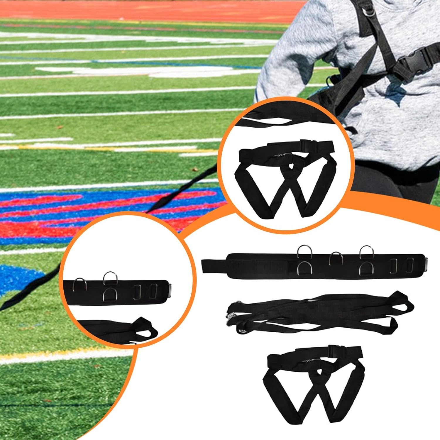 陸上競技用そり引きストラップ