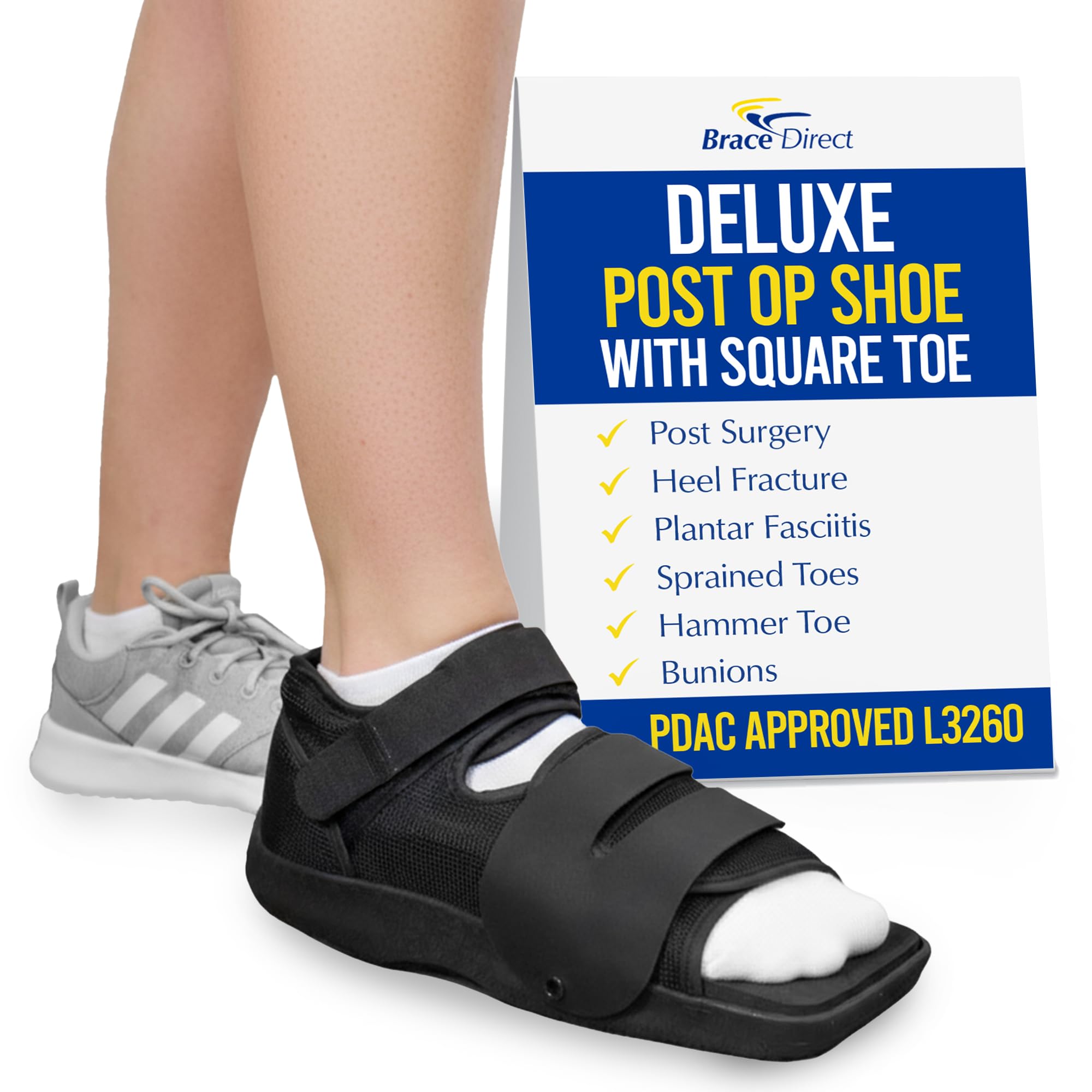 Amazon.com: Brace Align Deluxe Post Op Shoe - Adjustable Medical
