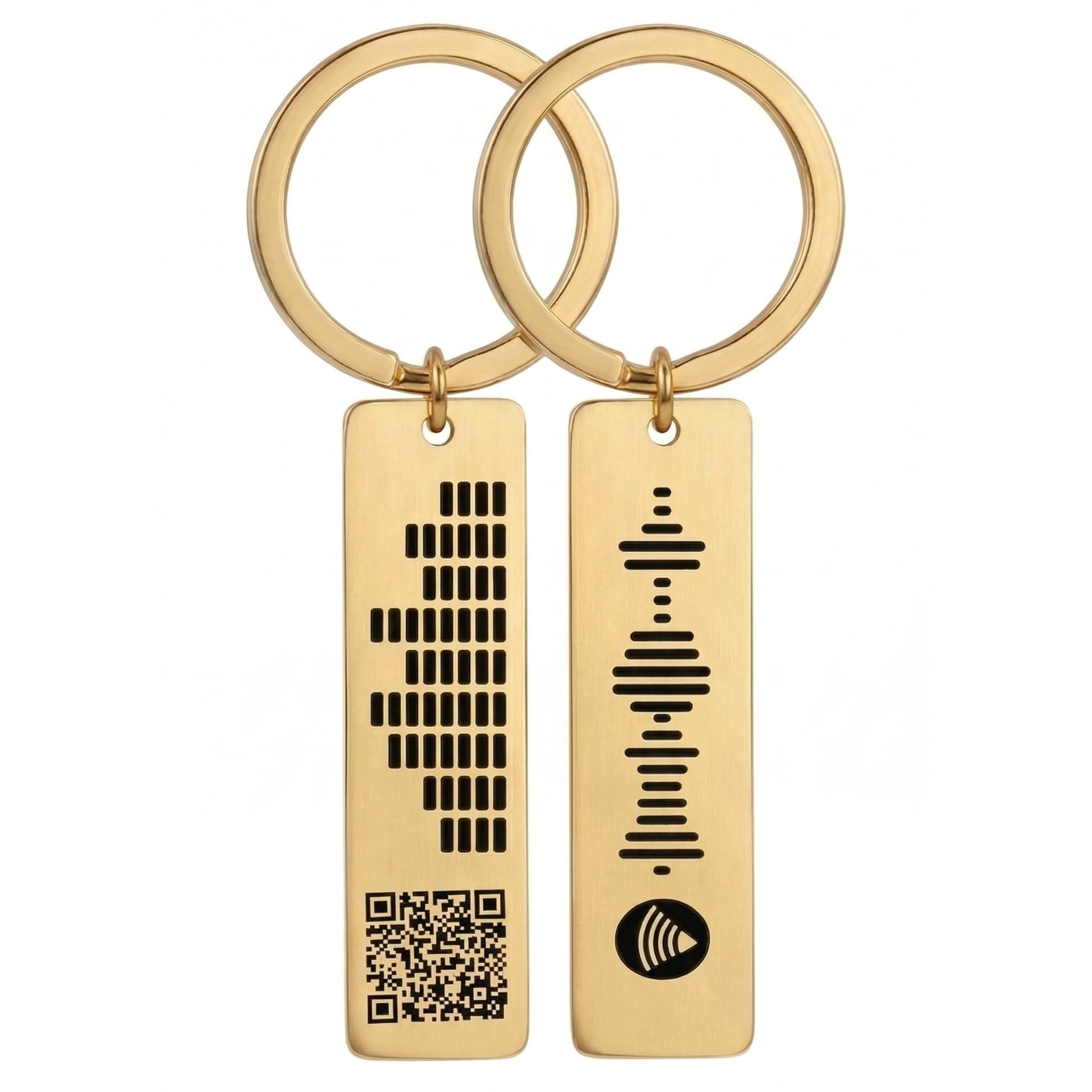 Personalised Keyring Code for Music APP – Custom Engraved QR Code Keychain Gift Keepsake, Anniversary Wedding Engagement Birthday Valentine’s Day Mother’s Day Father’s Day Christmas Gift – Made in UK