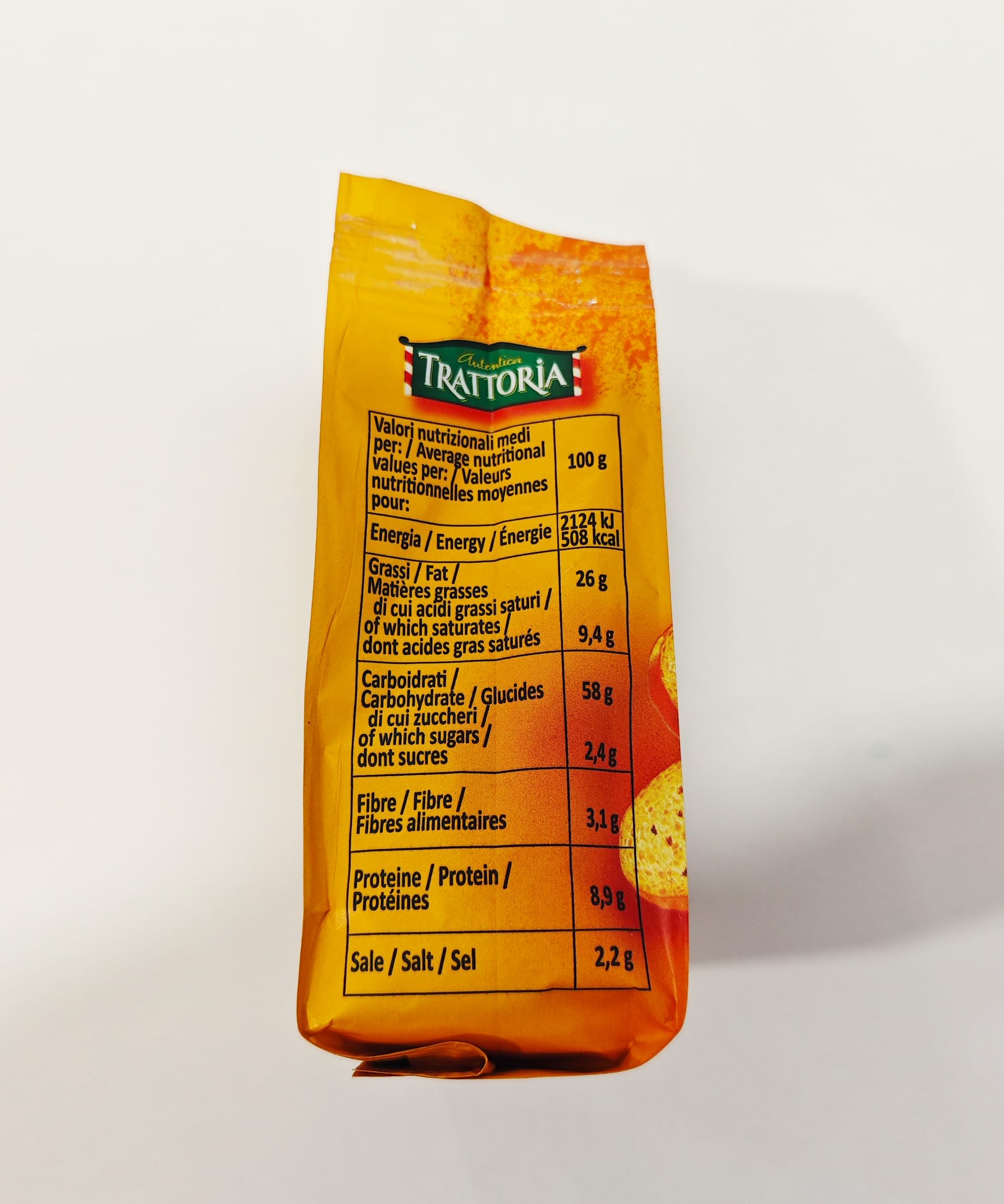 Autentica Trattoria Bruschetti Crostini al gusto di Olive Nere San Carlo, Scatola con 10 confezioni da 50g