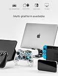 TPARTS Wireless Game Controller for Tesla Model 3/Y/S/X, Multi-Device Crystal Clear Controller with 7-Colors LED Mode Special Programmed and Design For Tesla/Switch/STEAM Deck/PC(1 pc)