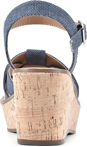 Miniatura 5 de WHITE MOUNTAIN Sandalia de cuña simple para mujer