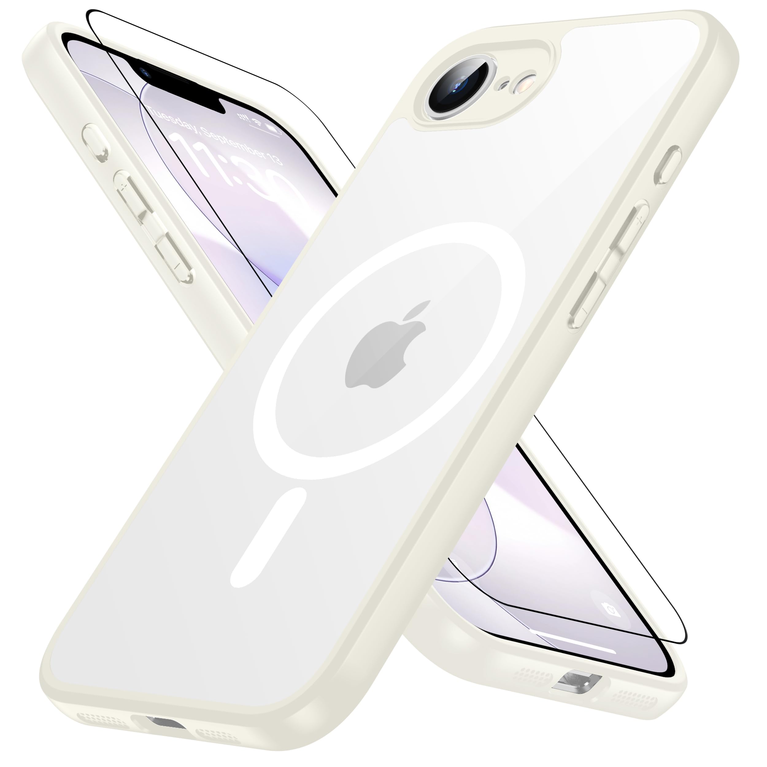 Amazon.co.jp: iPhone 17e/16e 用 ケース ベージュ【 MagSafe対応・米