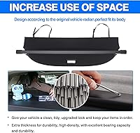 Vista 92 de Powerty Cubierta de Carga para Accesorios Kia Sportage 2023-2025 2026, Textura de Lona Cubierta Retráctil para Maletero Trasero de Carga de Equipaje