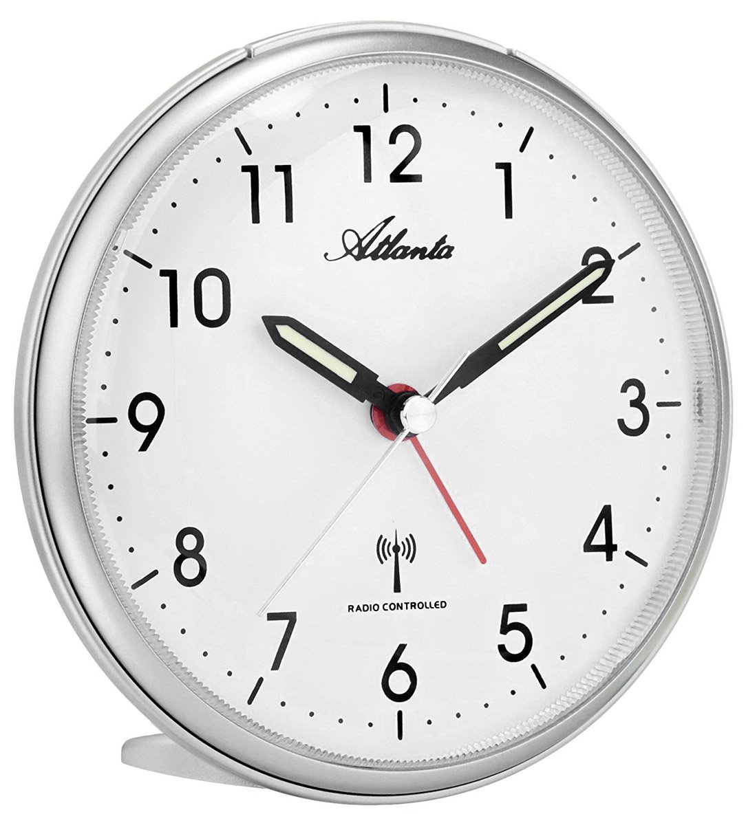Atlanta Wecker Analog Silber 1828-19