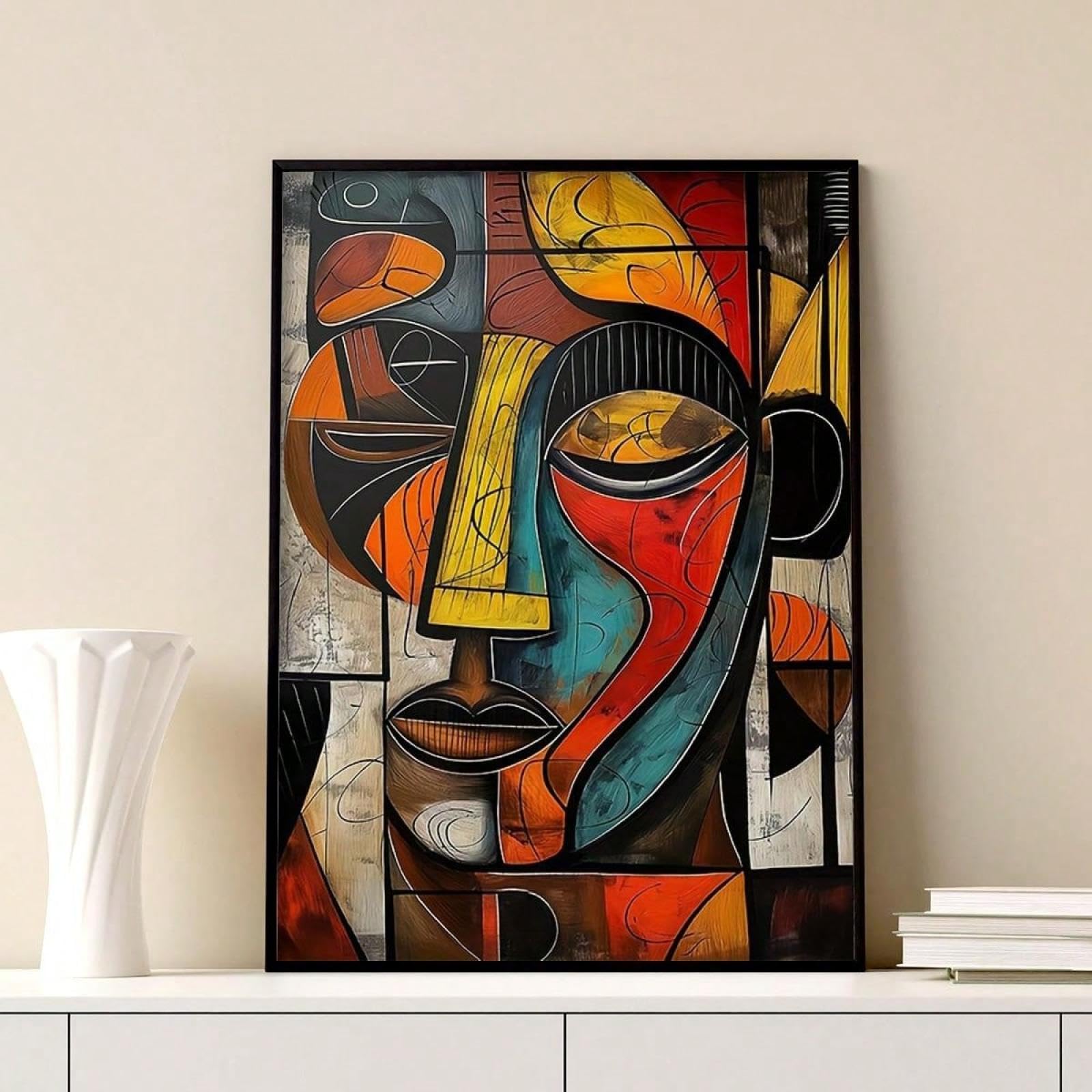 Impression sur toile style africain 60x90cm grand format sans cadre - 8