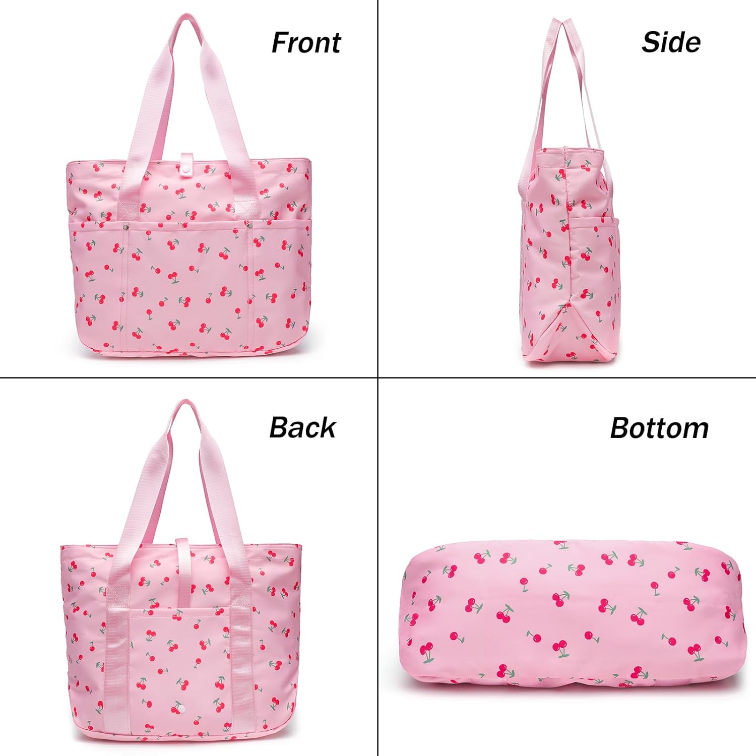 Corduroy Tote Bag for Women, Foldable Tote Bag With Zipper, Large Shoulder Bag, Purses and Handbags for Work Travel