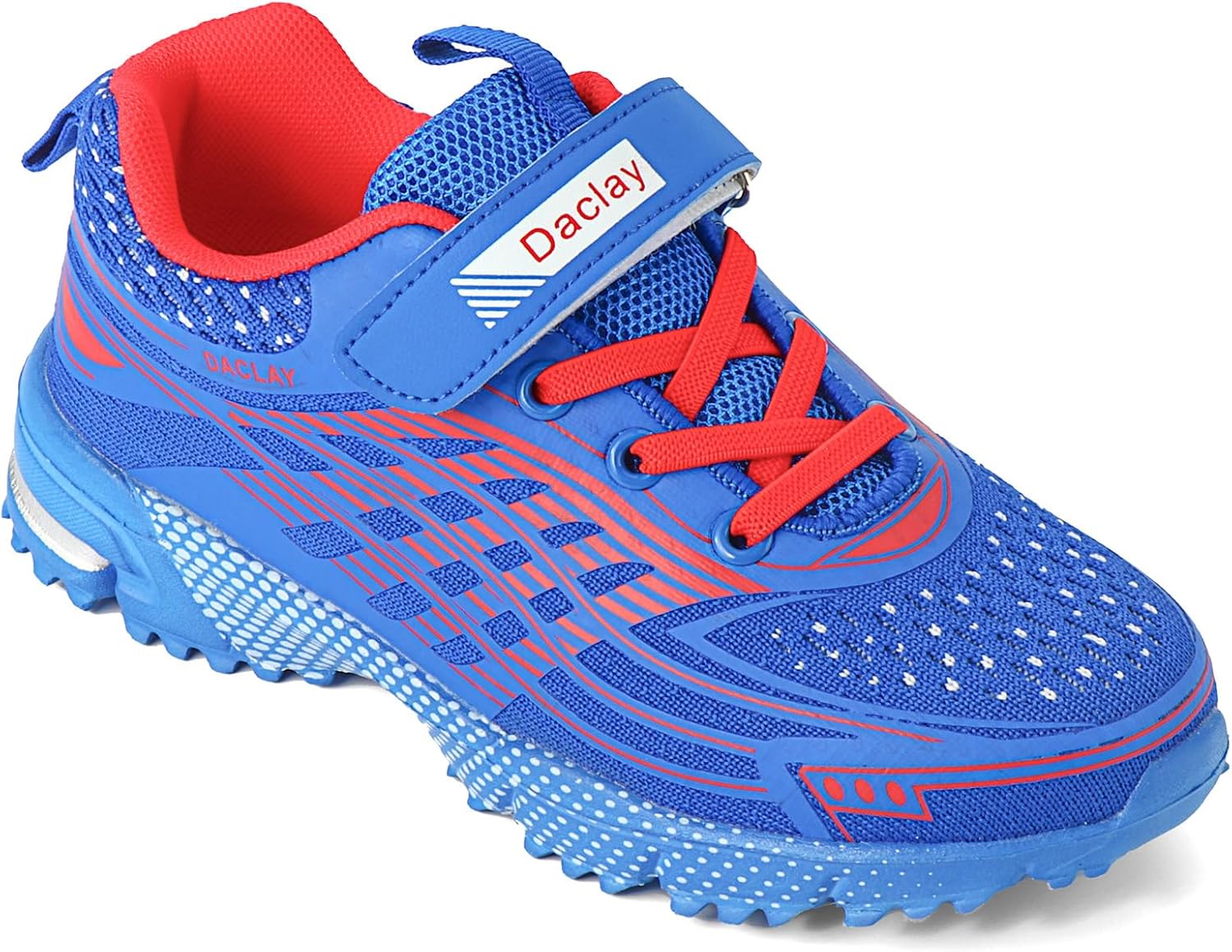 Daclay Kids Sports Shoes Running Shoes for Spring and Autumn Casual Knit Sneakers for Girls Boys School Students Teenager 2.5 Big Kid Blue(a77) image 5 of 6 B0DLB4QLB1