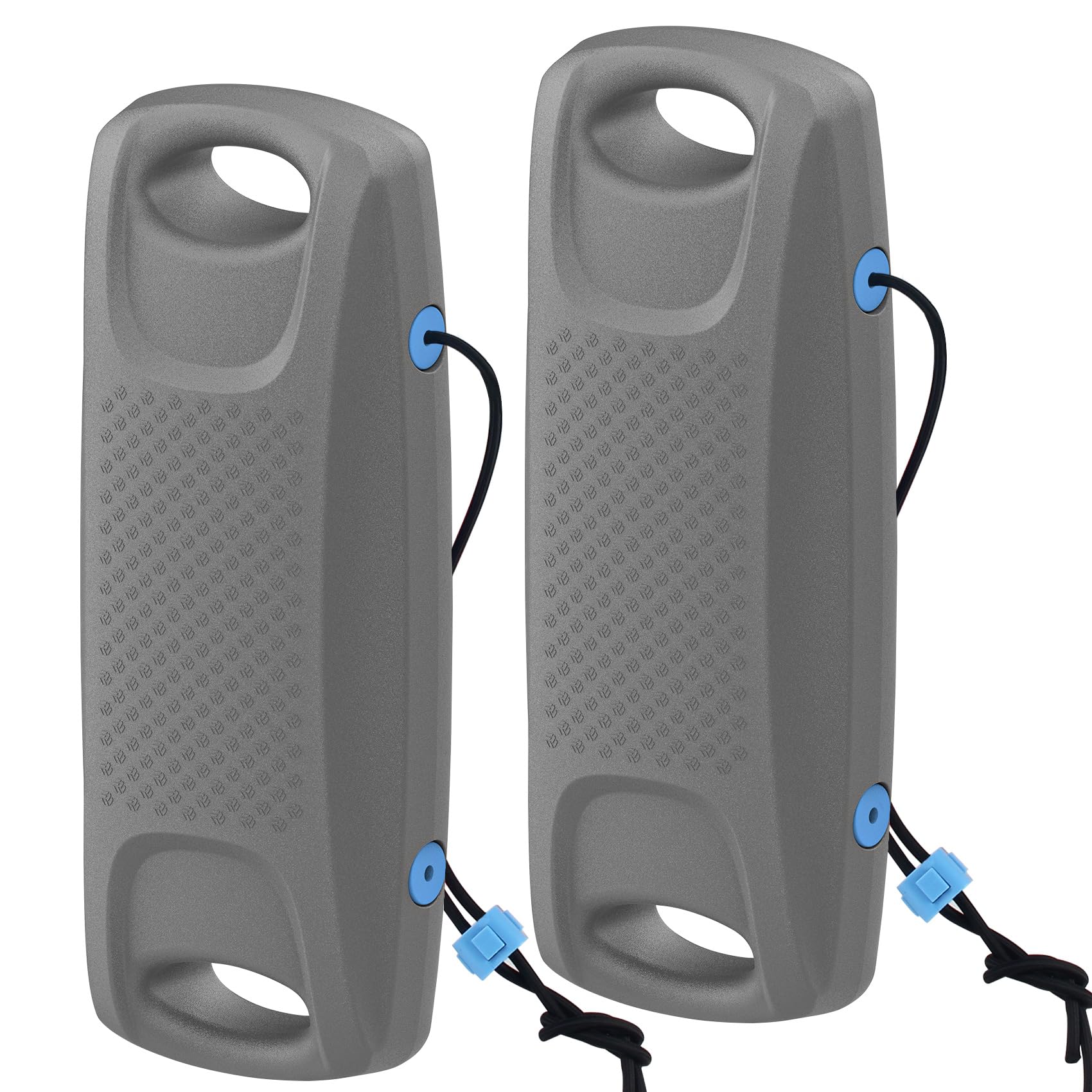 VEITHI Upgraded Extended 8 x 22 inch Boat Fenders EVA Boat Bumpers Fenders,Boat Bumpers for Docking Ideal for Fishing Boat, Pontoon, Bass,Dock,PWC,Jet Ski, Grey 2 Pack