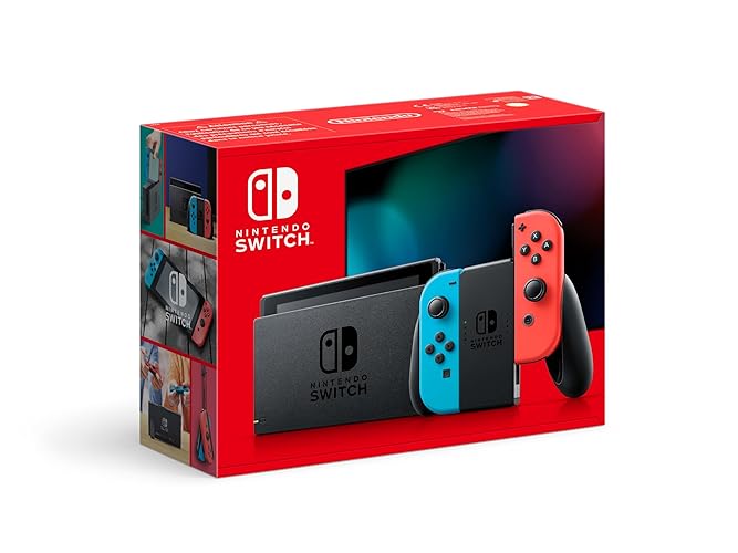 NINTENDO Switch Console de Jeux Portables 15,8 cm (6.2") 32 Go Écran Tactile WiFi Bleu, Gris, Rouge - Neon - Console