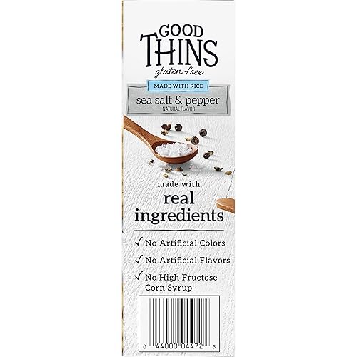 Miniatura 59 de Good Thins Simply Salt Snacks - Galletas de arroz sin gluten, 3.5 onzas (paquete de 3)