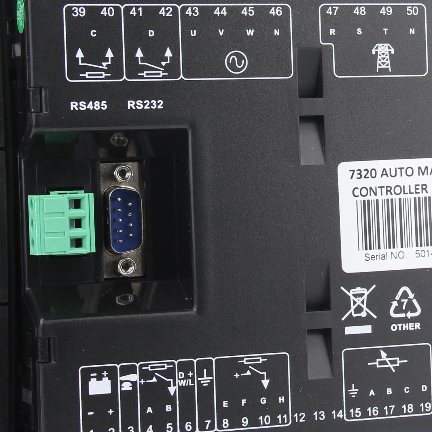 7320 Generator Control Panel Genset Auto Start Electronics Controller Compatible with Deep Sea DSE7320 MKII Auto Mains Failure Control Module