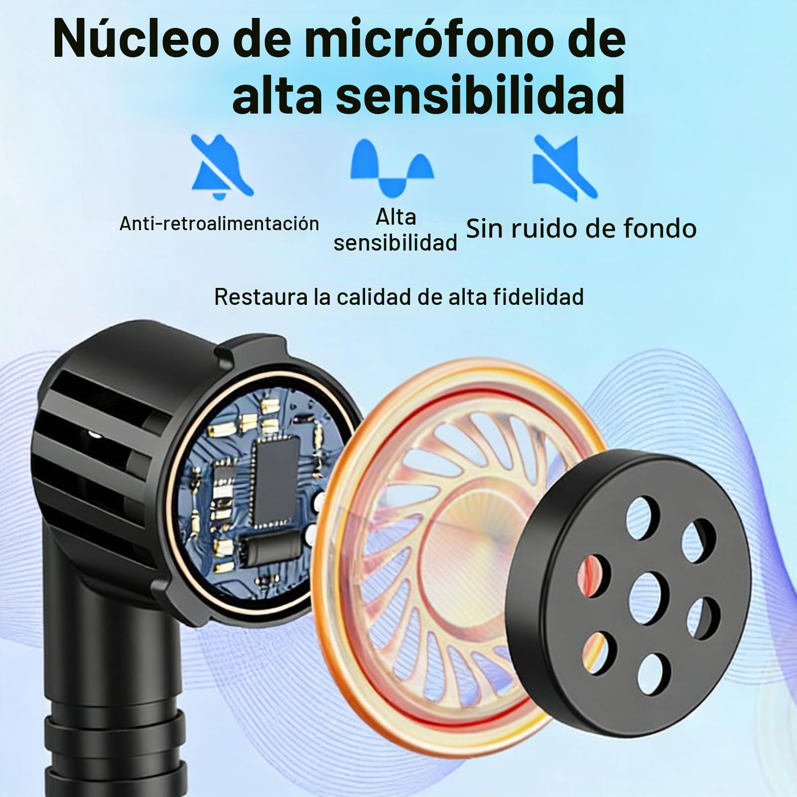 Auriculares de Micrófono Inalámbrico, Micrófono UHF Inalámbrico Recargable, Micrófono de Cabeza Inalámbrico, Auriculares de Micrófono Inalámbrico, Rango de 50 m, Micrófono con Diadema para Enseñanza