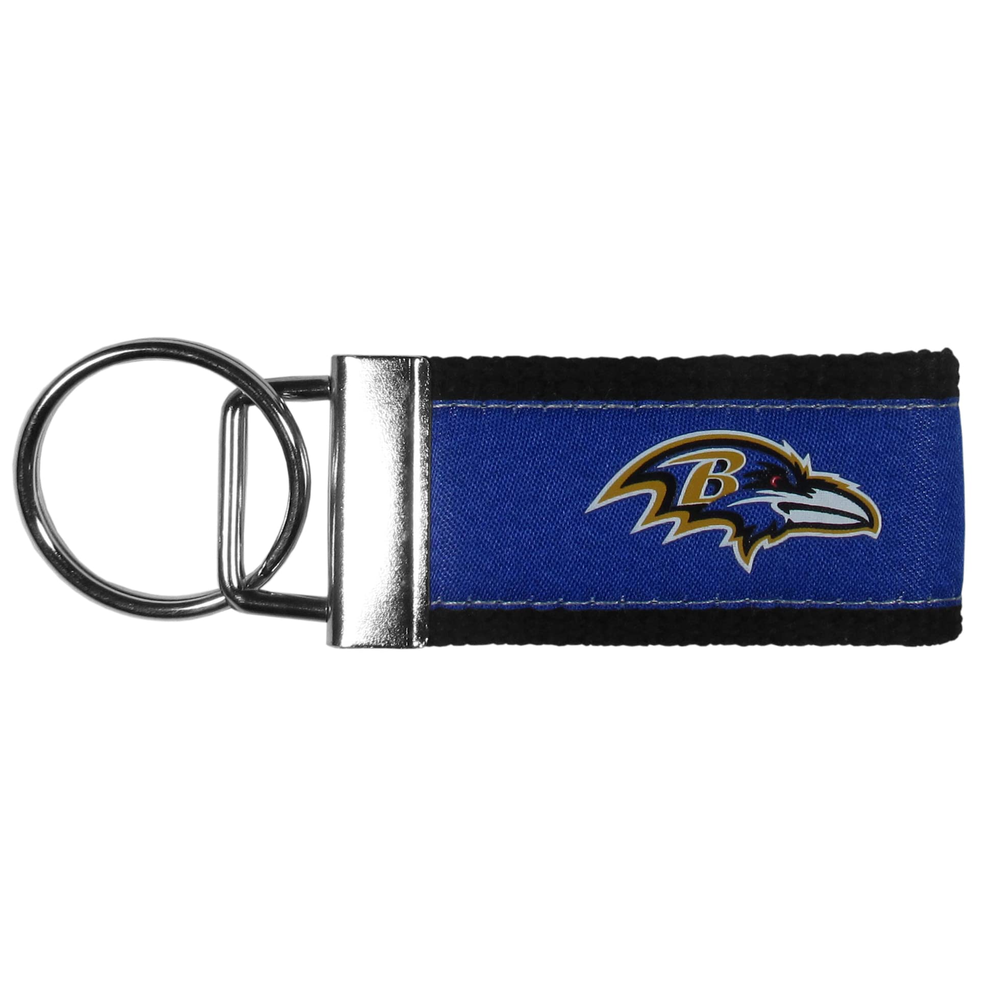 Siskiyou Sports NFL Baltimore Ravens Woven Key Chain, One Size, Team Colors — image 1