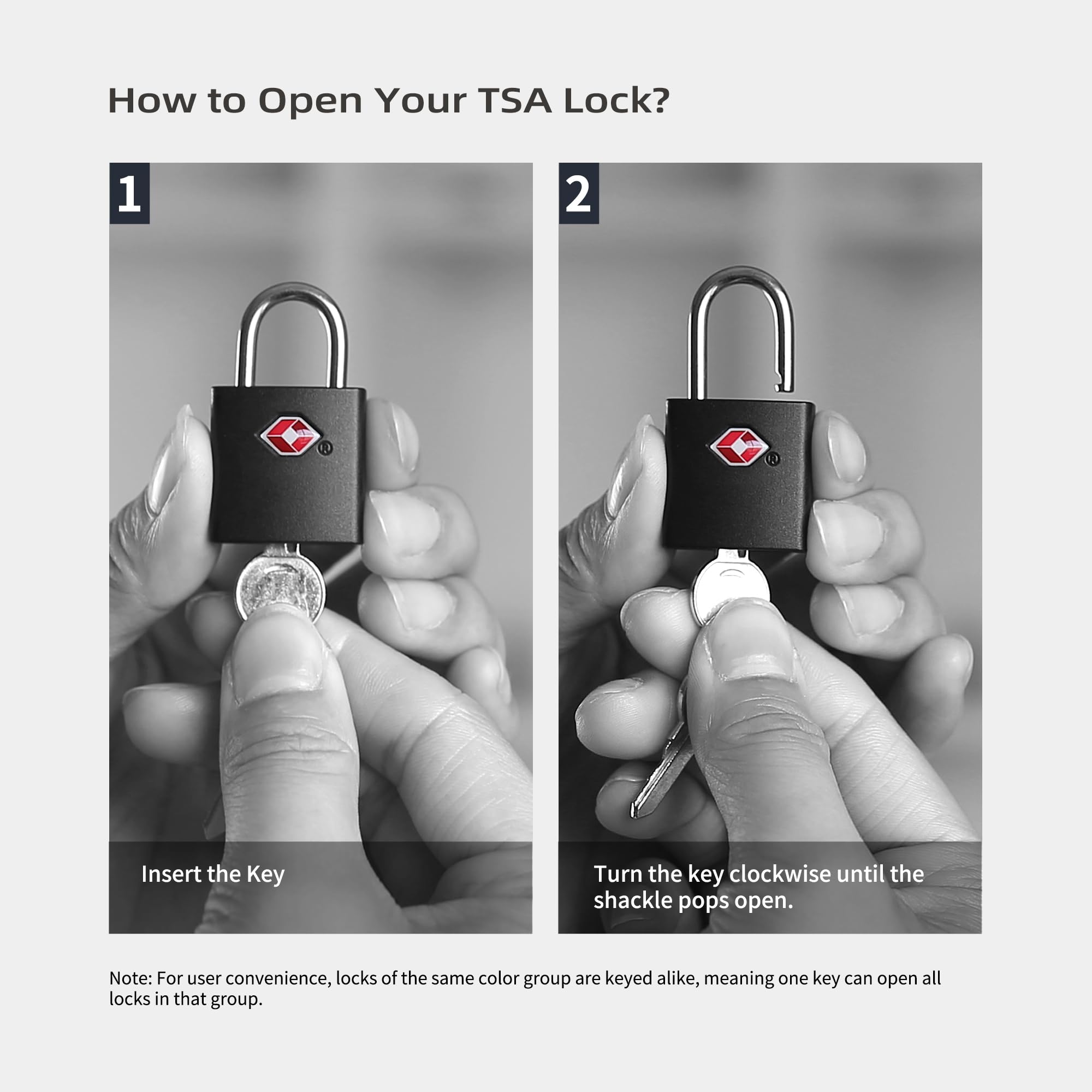 TSA Locks for Luggage with Keys, Travel Luggage Locks TSA Approved 4 Pack, Small Padlock with Key, Keyed Alike Mini Padlock for Suitcase, Backpack, Bag, Zipper, Case, Box, Small Locker