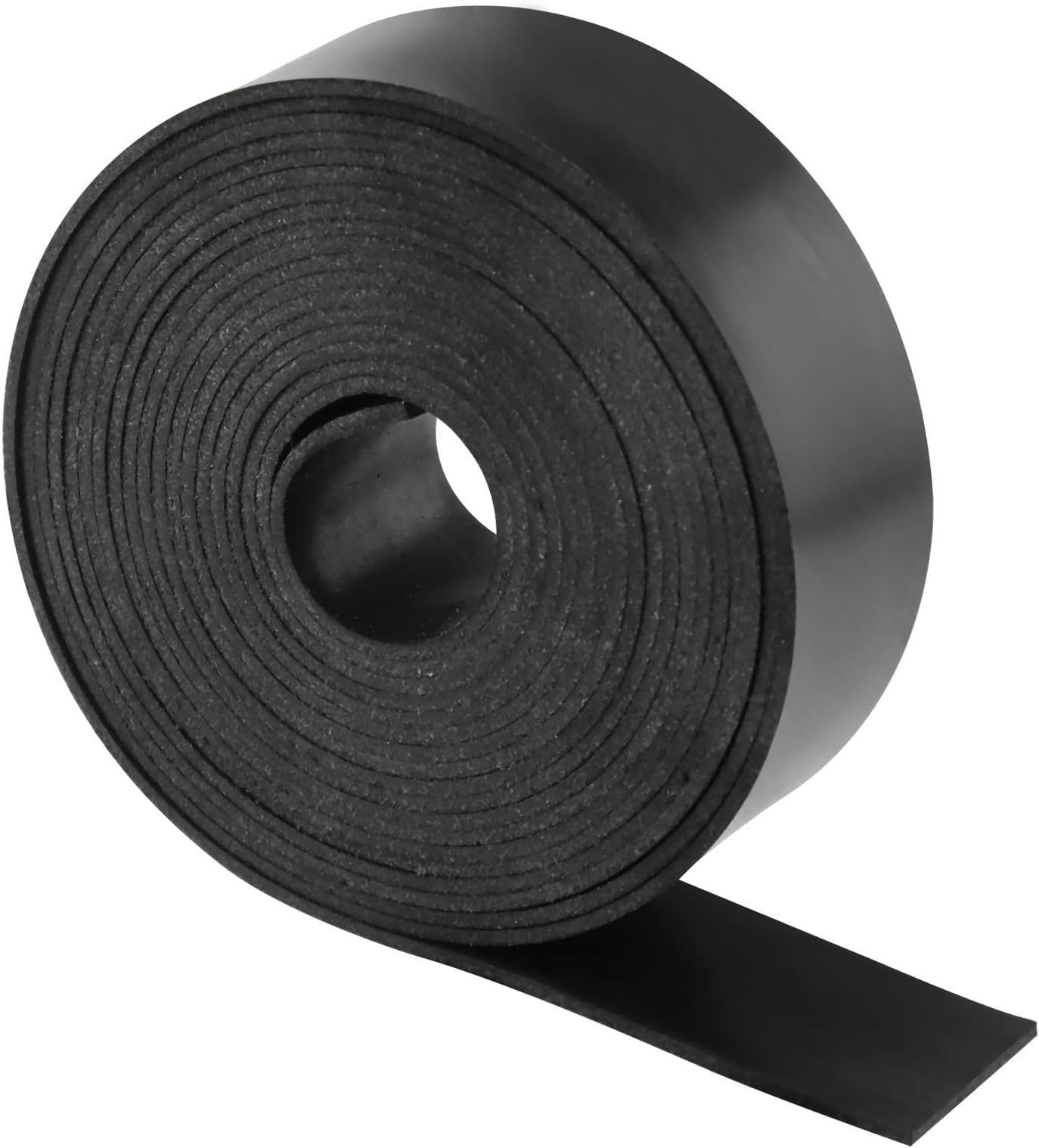 Neoprene Rubber Sheet, Solid Rubber Seal Strips for DIY Gasket Materials, Oil-Resistance, Sound Reduce and Anti-Slip for Flooring, Pads, Bumpers, Supports (1In x 1/16In x 10Ft)