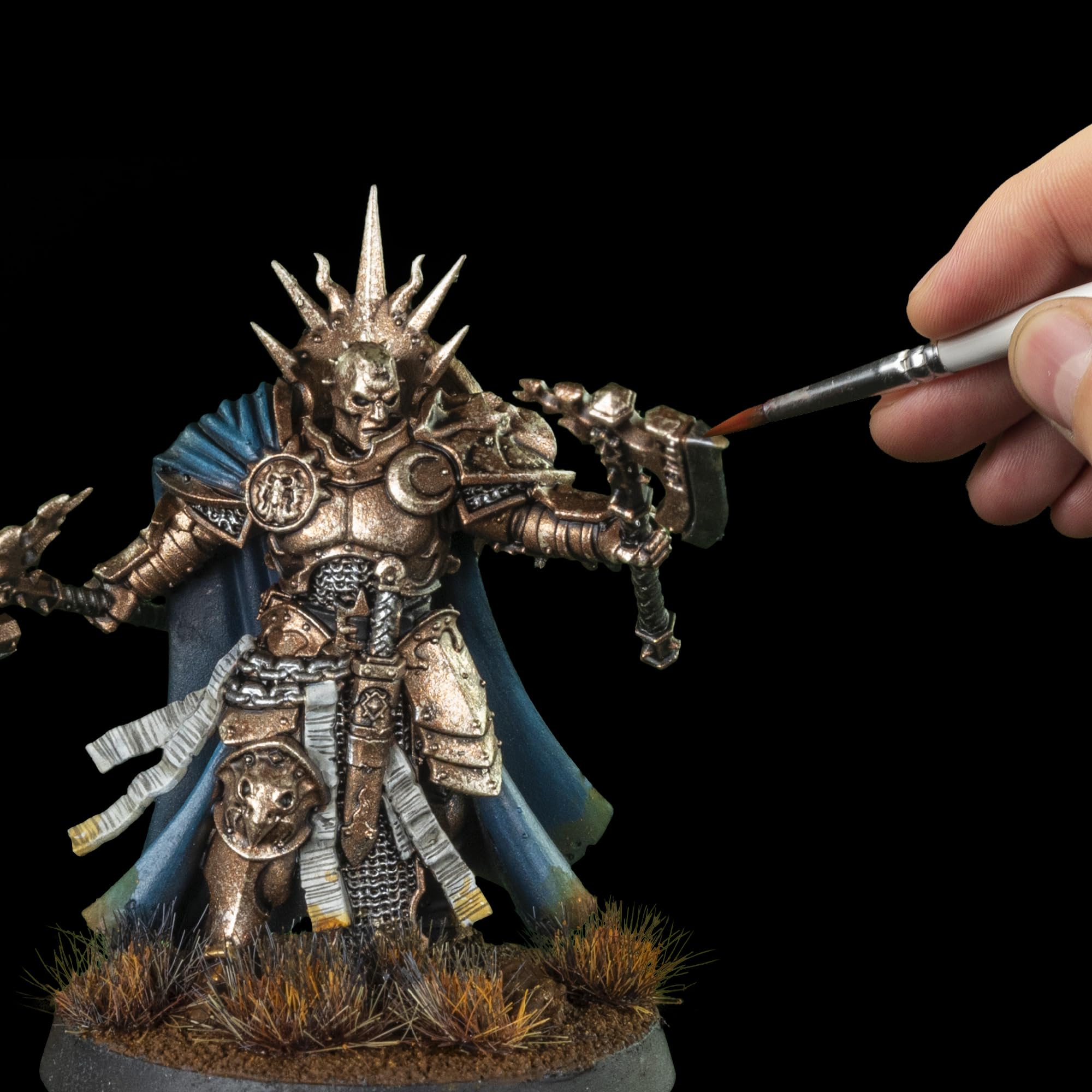 The Army Painter, Masterclass John Blanche Volume 2 combo, 6 Warpaints Fanatic, 1 Speedpaint, 1 lavis, 1 effet, 1 métallique, 1 art print, 1 pinceau – Peinture pour figurines de wargame.