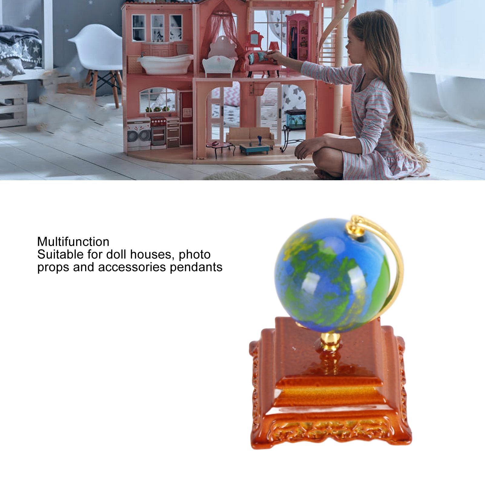 チェス 地球儀 ドールハウス ミニチュア Amazon | petjoyful 1:12 ミニチュア地球儀研究装飾ドールハウス地球儀
