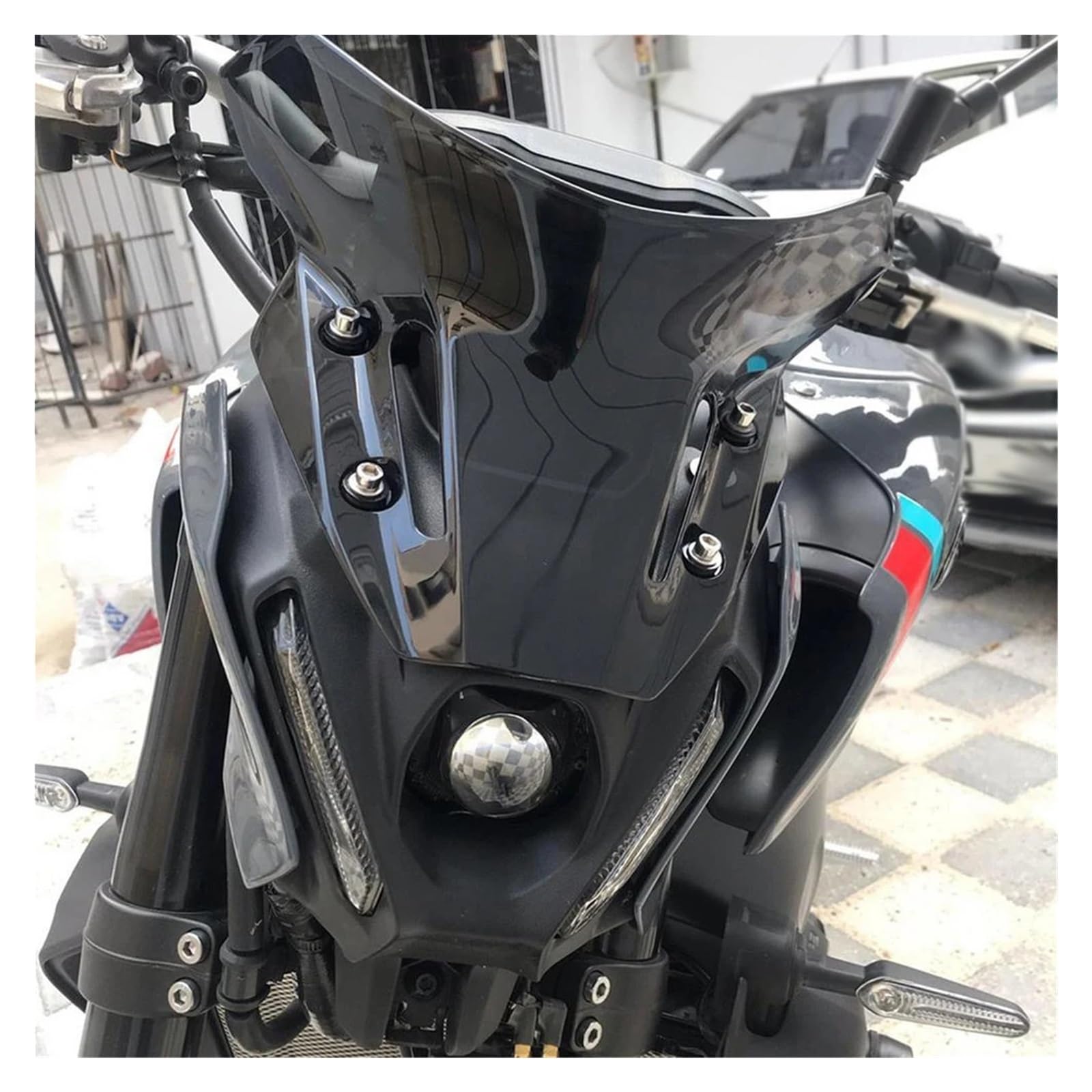 Przednia szyba motocyklowa Pasuje Do YAMAHA MT-09 FZ-09 2021-2023 Akcesoria Motocyklowe Owiewki Szyba Przednia Szyba Przednia powietrzadeflektor(Clear)