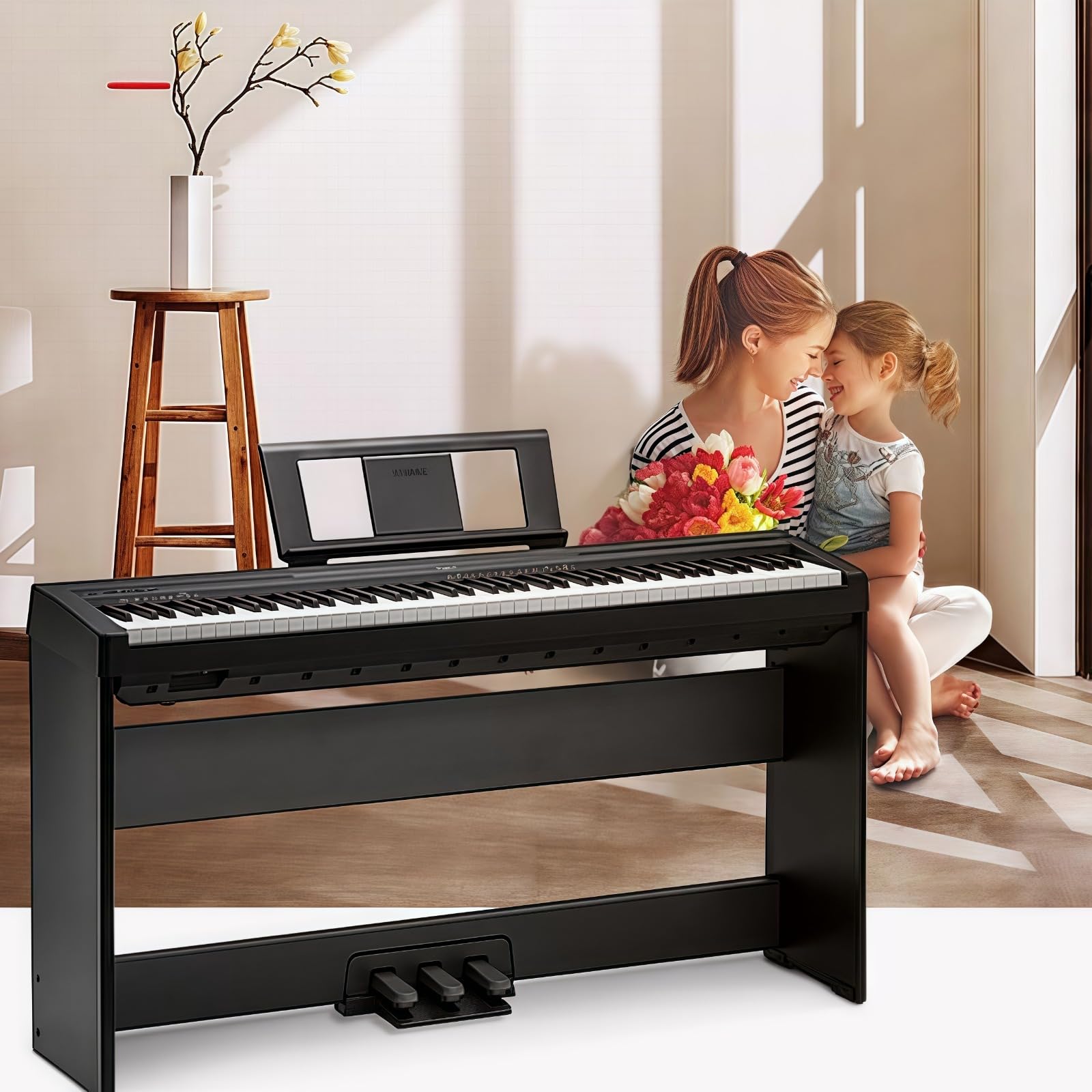 Porte-partitions De Piano,Support De Partition Universel pour Clavier Numérique,Plateau Antidérapant Stable, Accessoires Musicaux Multi,modèles pour Pratique Domestique Et Studio Musical