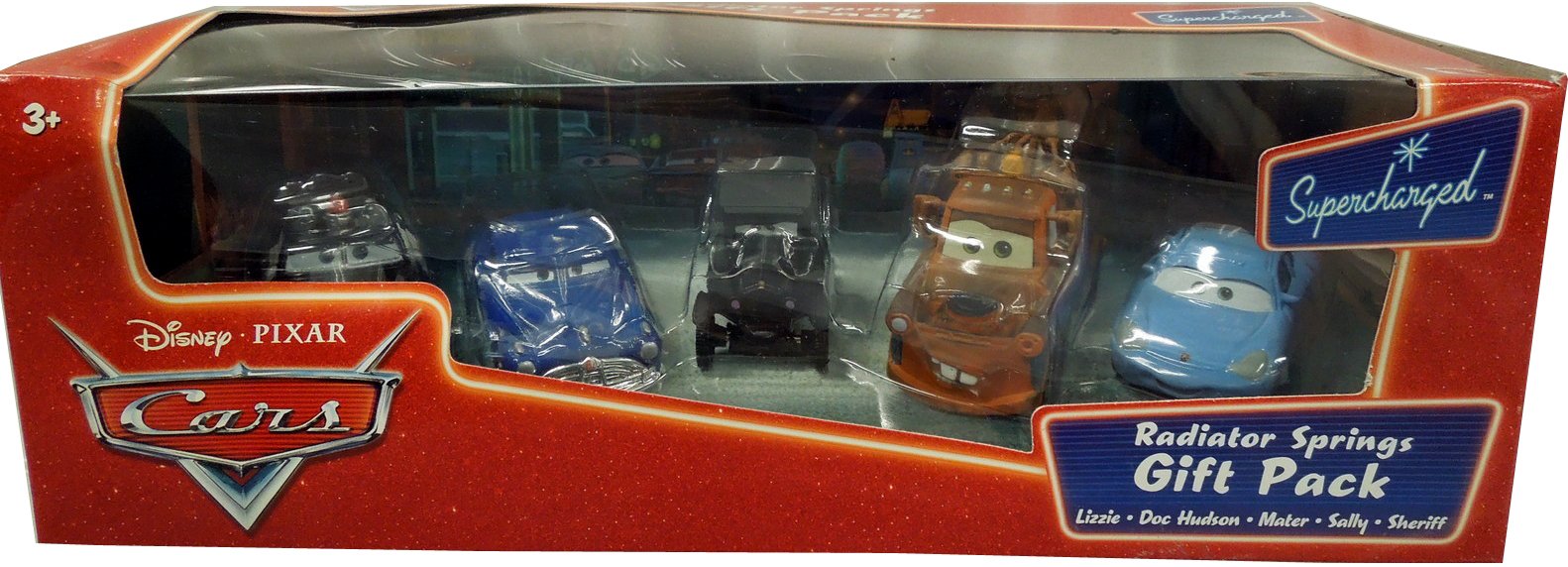 Disney Cars Radiator Springs Gift Pack Lizzie, Doc, Mater, Sally