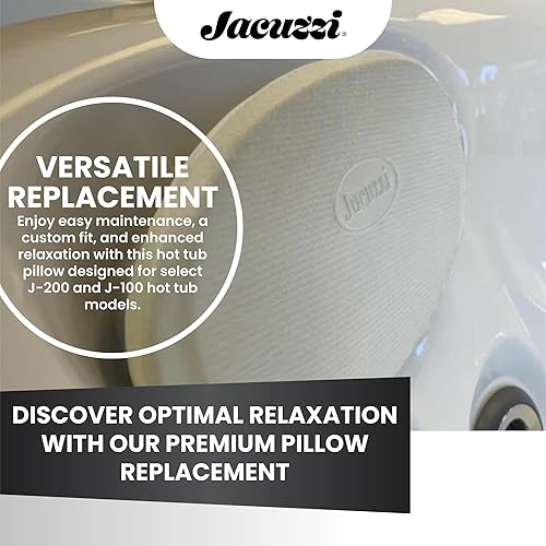 Miniatura 4 de Jacuzzi Almohada ovalada J200 gris a presión para modelos J-230, 2005+ J-270280, se adapta perfectamente, diseño ergonómico, fácil instalación, spa