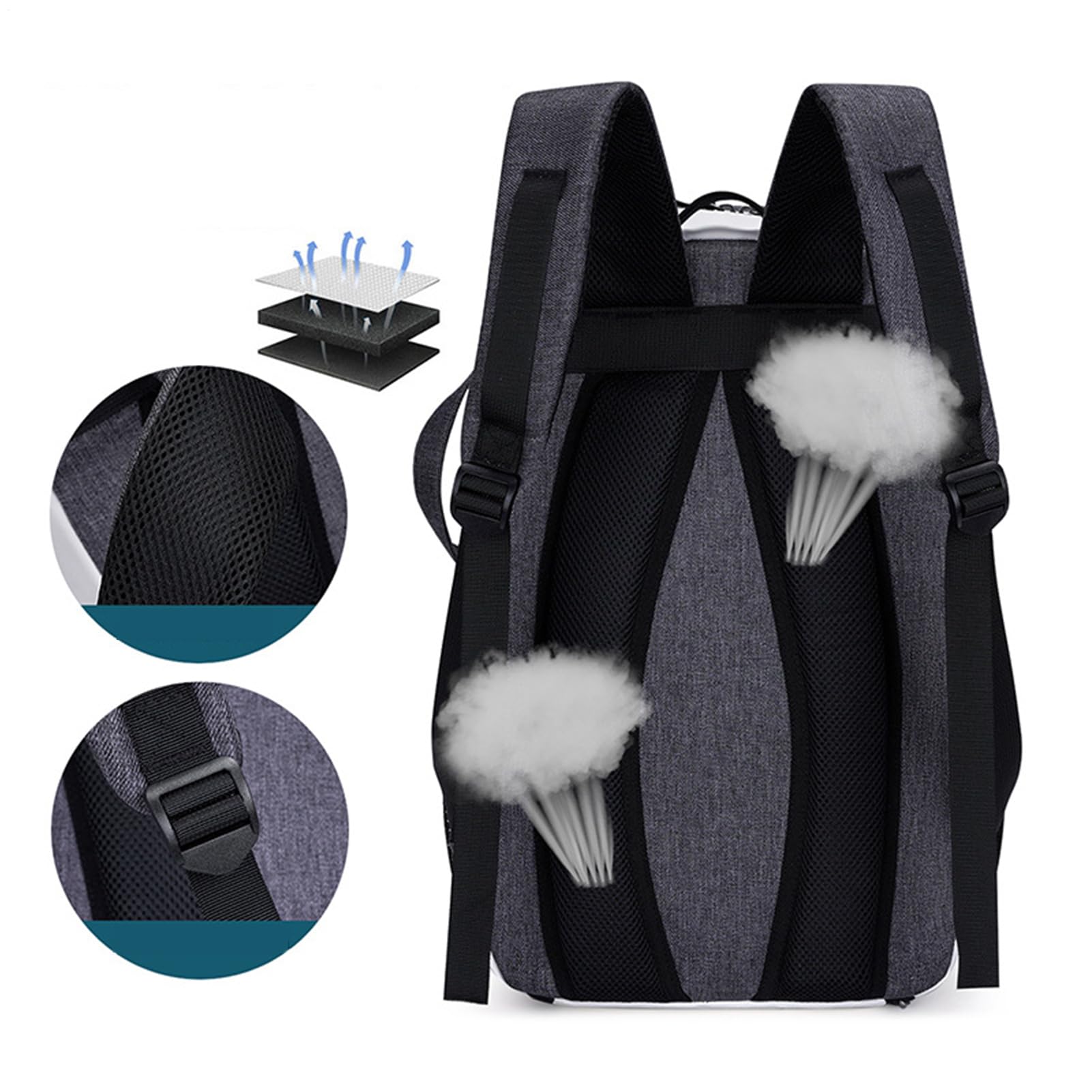 Generisch Plecak tenisowy do badmintona, Sports Gear Storage Bag, organizer na sprzęt podróżny, dla chłopców, dziewcząt, młodzieży, dorosłych, kobiet, mężczyzn, przyjaciół, rodziny, 30 x 20 cm