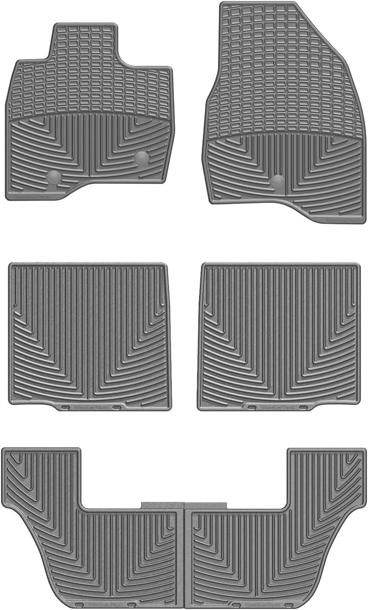 WeatherTech All-Weather Floor Mats for Ford Explorer Full Set (W403-W231-W232), Black