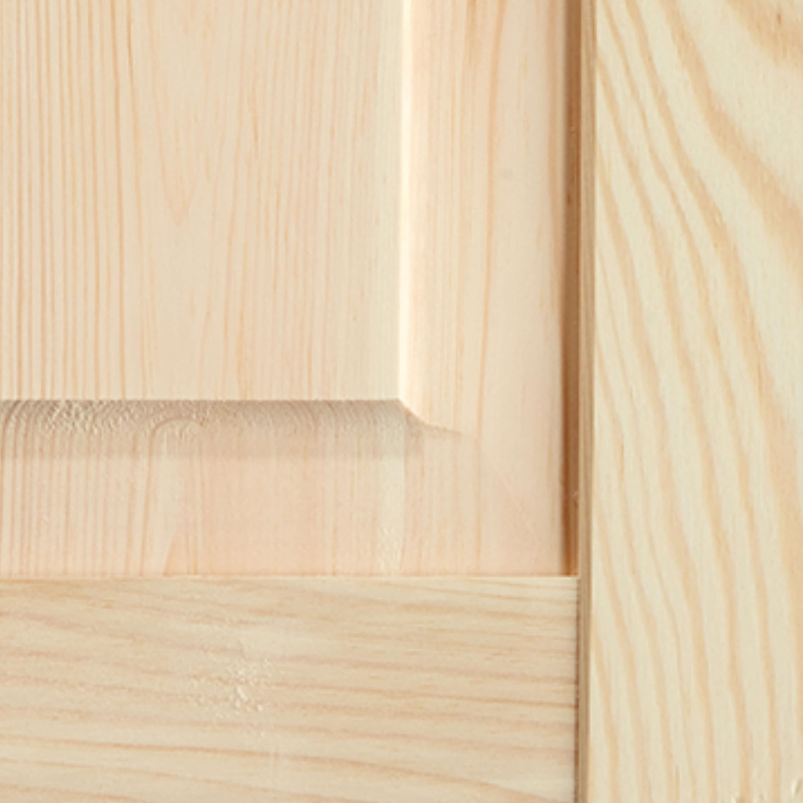 Kassettentür Schranktür Holz RUSTIKAL | 69 x 39,4 cm unbehandelte Holztür aus Kiefernholz im Kolonialstil und Markflecken als Raumteiler Schiebetür für Regale, Schränke, Möbel