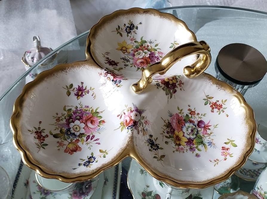 ハマースレイ バイオレット 3パートディッシュ ハマースレイ 3