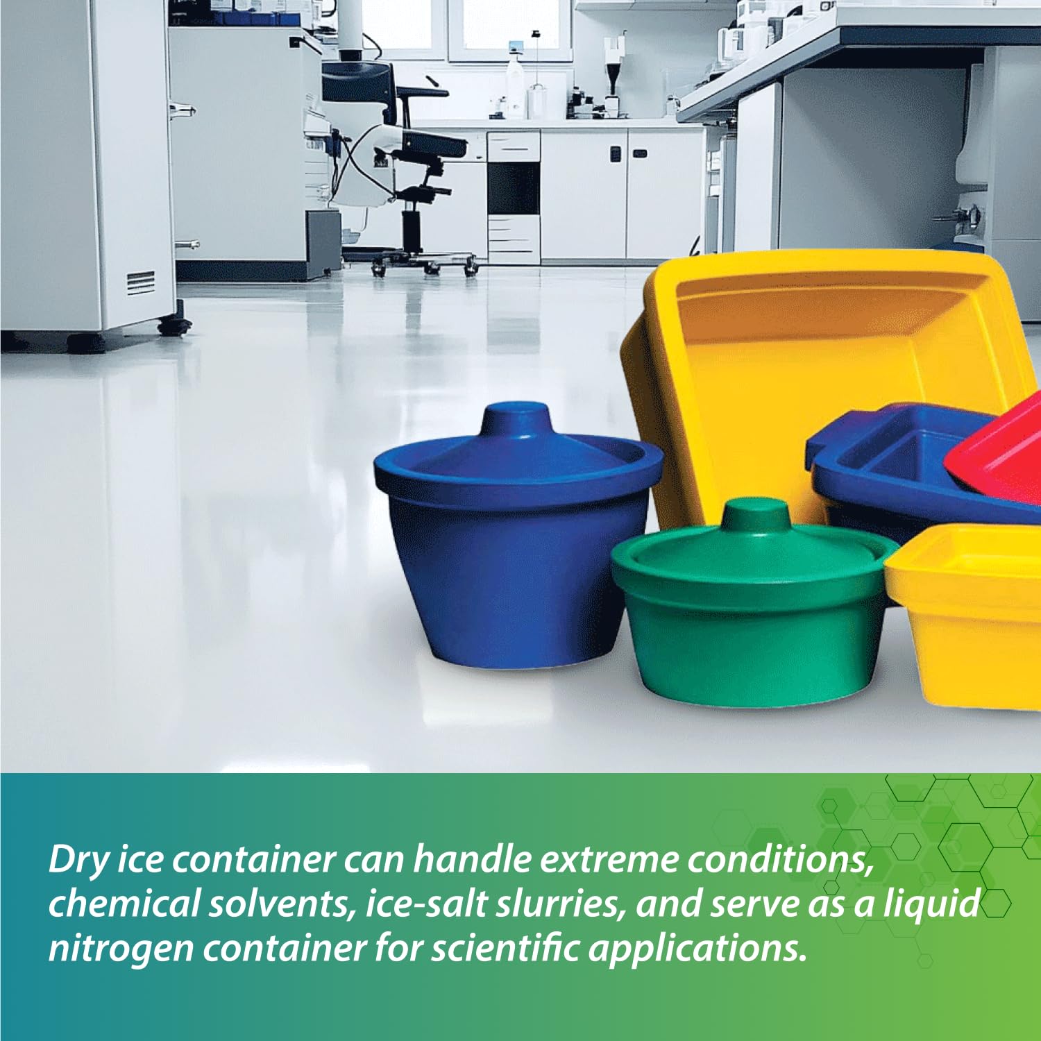 Medium Ice Cube Container for Freezer - Stackable, Lightweight, and Leak-Proof Ice Cube Storage with Lid - Insulated with EVA Material - 2.5 Liters - Green