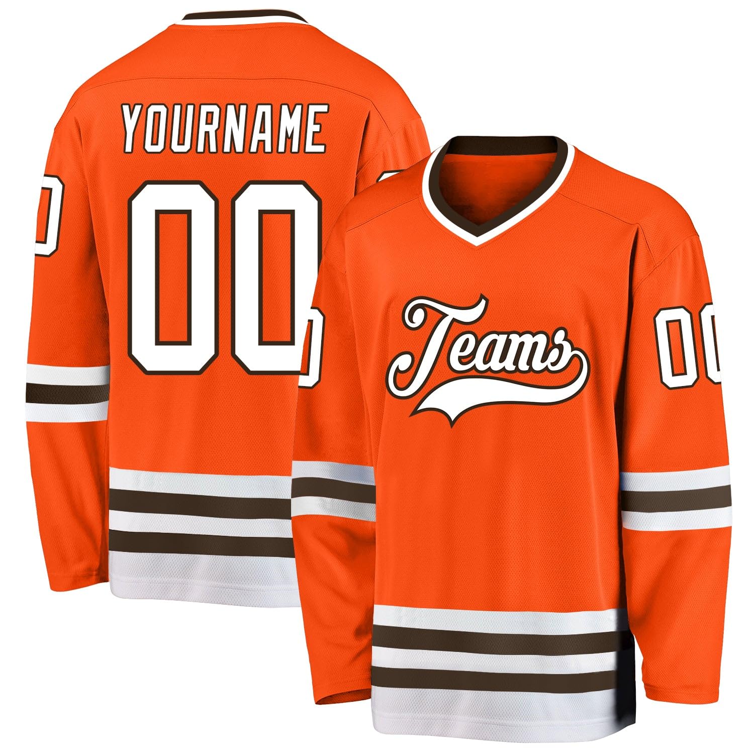 Custom Name Team Name Number White Navy-Gray Hockey Jersey Personalized V-Neck Sports Hockey Jersey for Men Women Youth