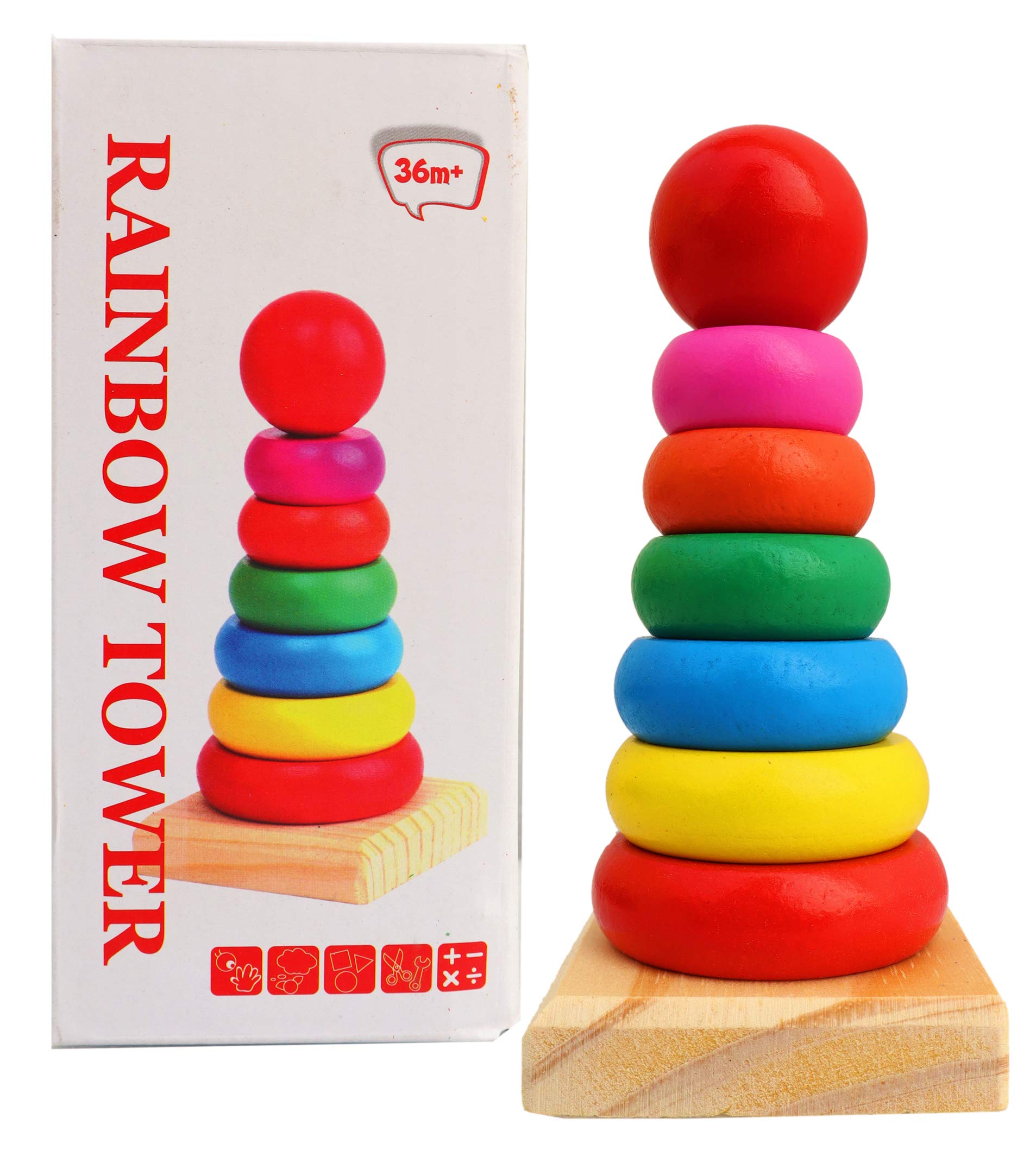 Toyshine Mini Rainbow Stacking Rings With Multiple Shapes Making, 1 Piece (B08MXWM94M) Amazon Price History, Amazon Price Tracker