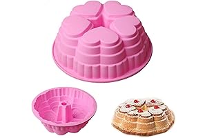 9.5'' Love Heart Cake Mold Silicone Baking Molds for Heart Shaped Jelly Cake