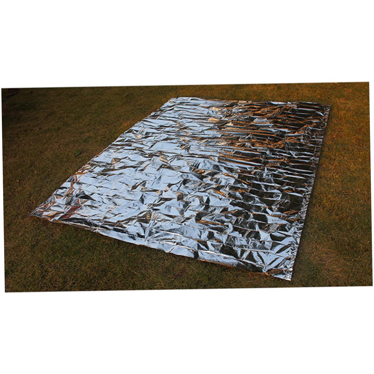 NULYLU Insulated Camping Blanket Reflective Heat 2pcs Emergency Blankets for Low Temperature Activities