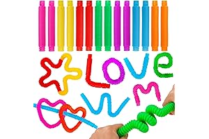 Pop Tubes Fidget Toys: Vibrant Sensory Stem Gift for Kids