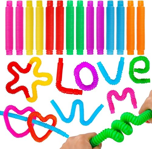 26 tubos para apretar tarjetas para el día de San Valentín para niños escuela aula intercambio divertido juguetes sensoriales regalos para el día de