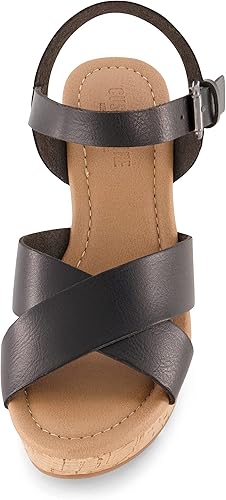 Miniatura 3 de CUSHIONAIRE Sandalia de cuña Rosie Cork para mujer + espuma viscoelástica