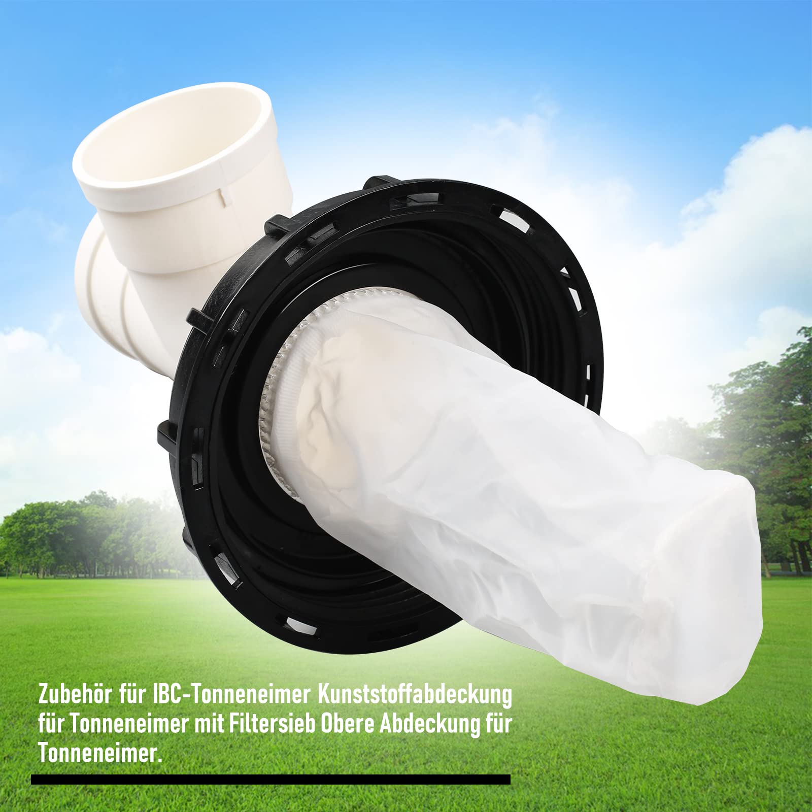 Ibc Couvercle Filtre À Eau De Pluie Dn 225 Ht Dn 75 Nylon Ht Dn 75 : Coude Dn 75 89 °[H2417