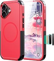 Vista 47 de Diverbox Funda para iPhone 13 [compatible con MagSafe] [con protector de pantalla] [a prueba de golpes] [a prueba de caídas] Funda de protección