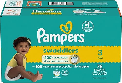 Miniatura 122 de Pañales Pampers Swaddlers, Talla 7 (11.8-22.7 kg), 70 unidades, absorbentes, mantiene al bebé seco y cómodo, pañal desechable seguro para la piel