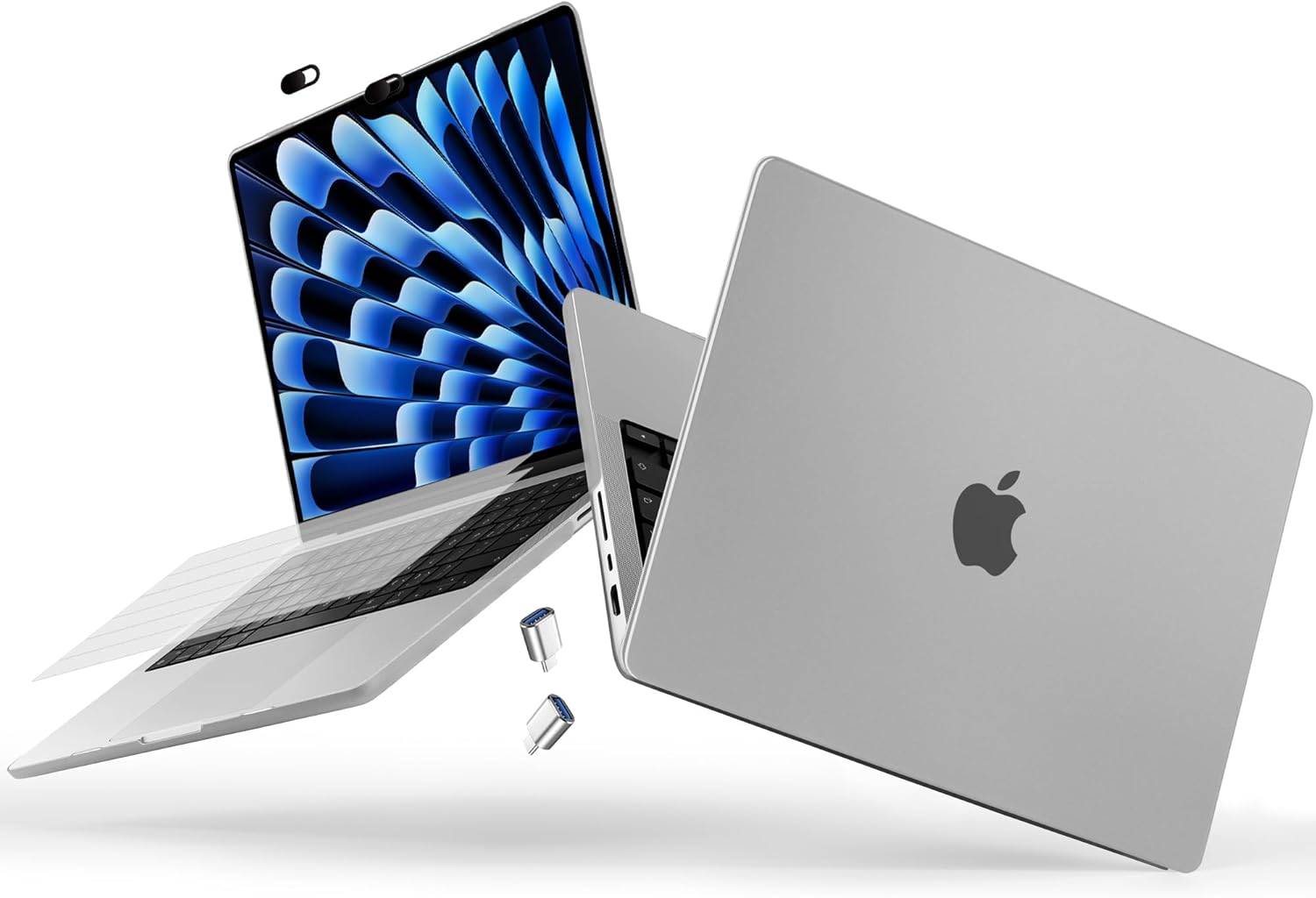 Compatible with M5 M4 M3 M2 M1 MacBook Pro 14 inch Case 2025 024 2023 2021,Ultra-Thin Case with Retina XDR Display & Touch ID, Space Grey