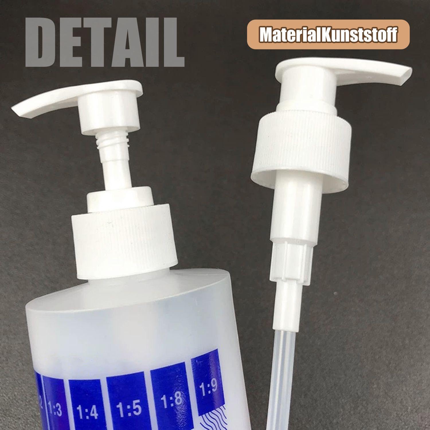 8 Pezzi Premere La Testa, La Pompa di Misurazione, Il Miglior Sciroppo per Il Corpo, Il Distributore di Sciroppo, Il Distributore di Pompe, Il Distributore di Gel Doccia.