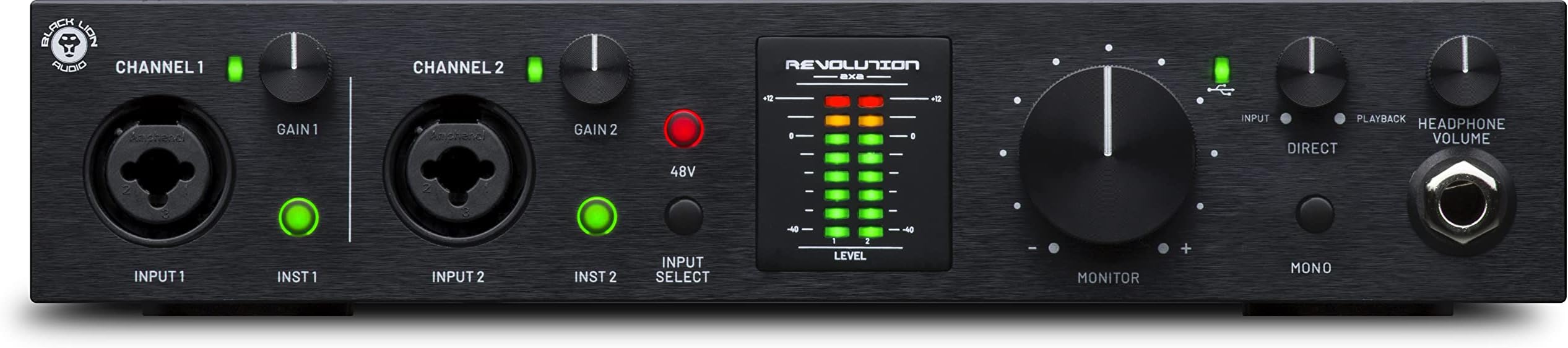 Black Lion Revolution 2x2 USB-C Audio Interface
