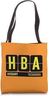 HBA Hobart Tasmania AU Travel Souvenir Airport Code Tote Bag