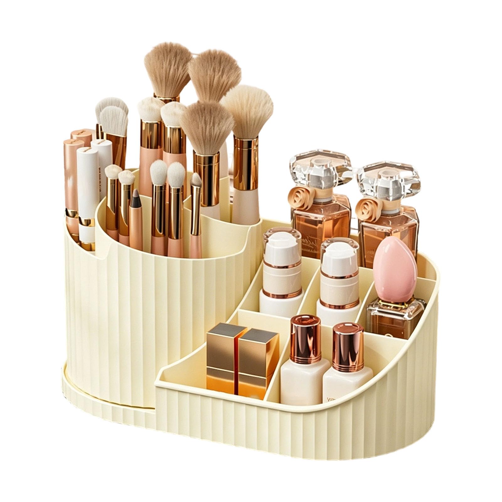 Tsophreniq Cosmetic Storage Unit Proof and Organized Sections for Everyday Use Vanity Planner Tray